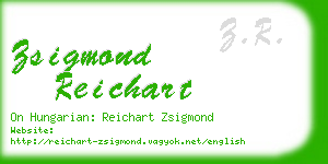 zsigmond reichart business card